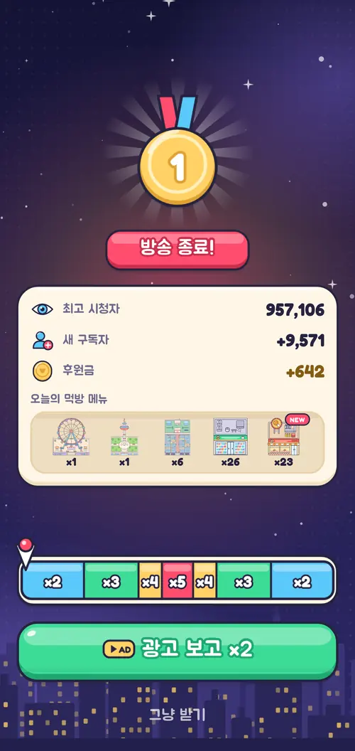 시청자, 후원금, 순위가 나온 방송 리포트